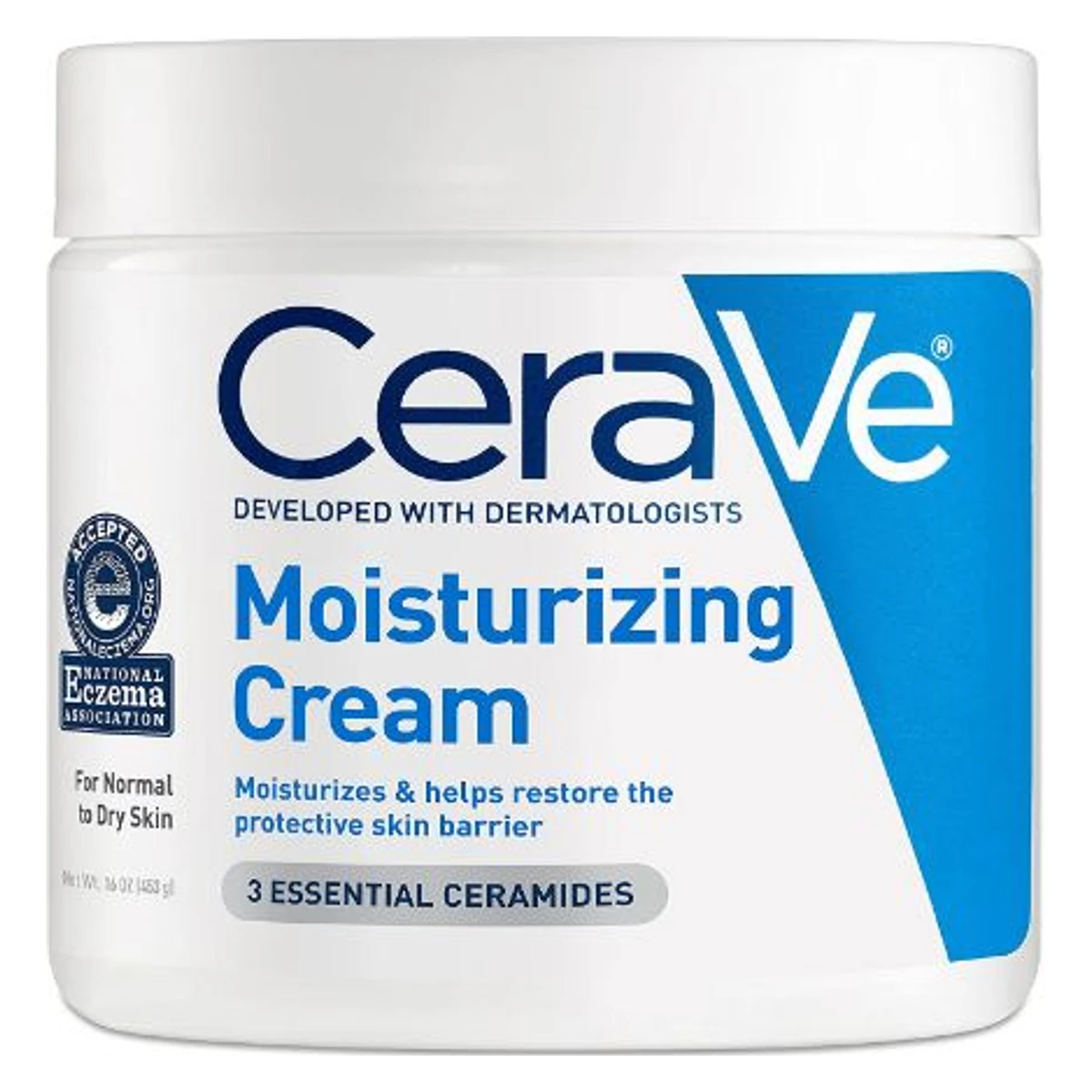 CeraVe Crème Hydratante Pour Peaux Normales à Sèches Unisexe 453 Ml