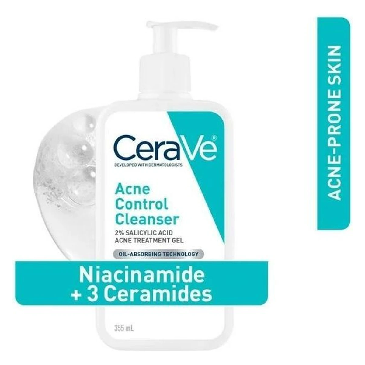 CeraVe Nettoyant Anti-Acné - Nettoyant Contrôle de l'Acné