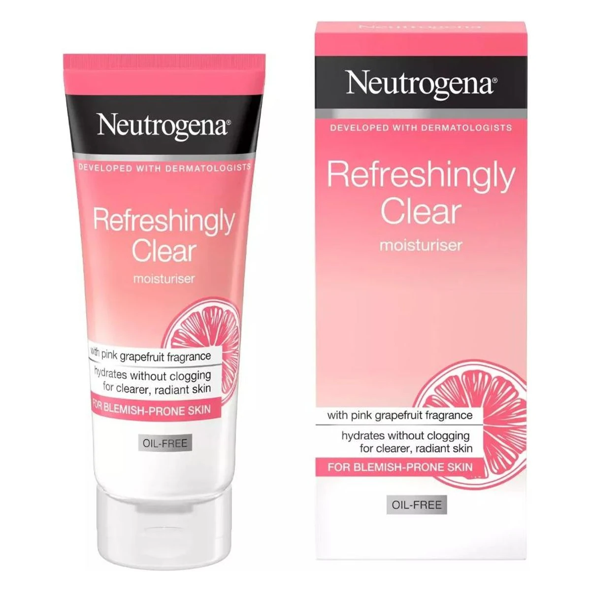 Neutrogena Crème Hydratante Rafraîchissante Et Claire Au Parfum De Pamplemousse Rose