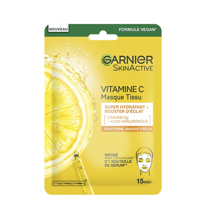 Garnier Masque Tissu Grenade Hydratant & Repulpant