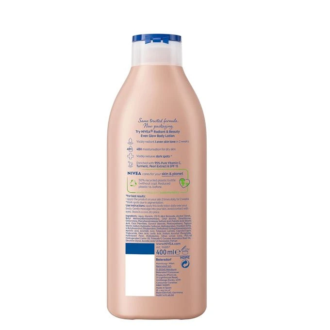 Nivea Lait Corps Even Glow